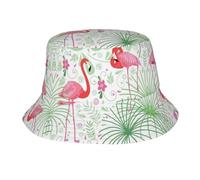 RRhgipp Sombrero de pescador con diseño floral de flamenco, botánica, sombrero de sol, primavera, playa, golf, pesca, diversión al aire libre, vacaciones, hombres y mujeres, gorra de sol, senderismo