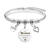 RRIGETEN Regalo Navidad Hermana Hermana Cumpleaños Regalo Para Mi Hermana Regalo Para Hermana Pulseras Regalo Para Una Hermana Regalo Original Hermana
