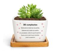 RRIGETEN Regalos 30 Años Mujer Hombre Macetas Decorativas Interior Regalos para Mujer 30 Años Regalo para Chicas De 30 Cumpleaños Regalo para Hombre 30 Cumpleaños