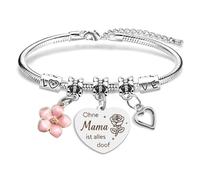 RRIGETEN Regalos del Día de la Madre para Mamá Pulseras Regalos para Mamá Regalo de Cumpleaños para Mamás Regalo para Madres Regalos para Madre Regalos de Navidad Día de, Mittelgroße, Acero inoxidable