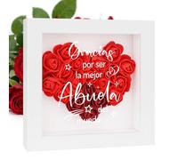 RRIGETEN Regalos Día De La Madre Regalo Abuela Marco De Fotos Regalo Abuelas Cumpleaños Original Regalos Para Mi Abuelas Navidad San Valentin