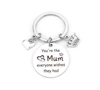 RRIGETEN Regalos para el día de la madre de parte de la hija, regalos del día de la madre para mamá, llavero de agradecimiento, regalo especial para mujer, regalos de agradecimiento de memoria