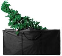 RRigo Bolsa Arbol Navidad, Bolsa de almacenamiento para muebles de jardín, impermeable, ligera, acolchada, color negro (S: 116 x 47 x 51 cm)