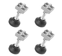 Rrina 4 juegos de patas ajustables de perfil de aluminio serie 4040 para ranura en T de 8 mm de nivelación de soporte de pierna
