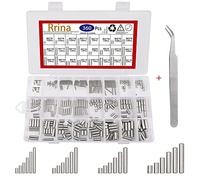 Rrina Juego de 360 pines de acero inoxidable 304 para soporte de estantes, 24 tamaños M2 M3 M4 M5