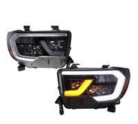RRKBDQEL Car Faros 1 Par Faros Delanteros LED Para Toyota Para Sequoia 2008-2018 Proyector Luz Diurna Accesorios Para Coche Faro Principale Fari