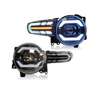 RRKBDQEL Car Faros Faros Delanteros LED para Coche para Toyota FJ para Cruiser 2007-2011 2012 2013 2014 2015 2016 1 Par Faros Delanteros LED Accesorios Automóviles Faro Principale Fari(LED,RHD)