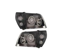RRKBDQEL Car Faros Faros Delanteros Modificados para Toyota para Land para Cruiser para Prado FJ90 RZJ90 VZJ95 KZJ95 1998-1999 con Base Negra. Faro Principale Fari(4 Piezas)