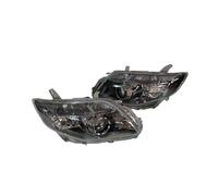 RRKBDQEL Car Faros Par De Faros Delanteros con Lente para Toyota para Corolla para Fielider para Axio CE140 NZE140 NZE141 ZRE142 Y ZRE144 2006-2012 Faro Principale Fari(Negro)