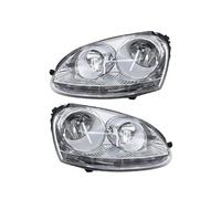 RRKBDQEL Car Faros para VW para Jetta para Sagitar 2006 2007 2008 2009 2010 2011 Par Conjunto Faros Delanteros Izquierdo Y Derecho Sin Bombilla Faro Delantero Faro Principale Fari(White 6-Wire)