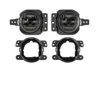 RRKBDQEL Conjunto Faros Antiniebla Para Jeep Para Wrangler JL 2018-2022 IP65 Impermeable 60W LED Luces Antiniebla DRL Soporte Montaje Arnés 6000K
