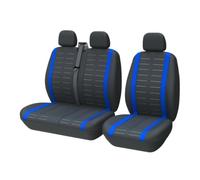 RRKBDQEL Las Fundas Asiento Universales con Rayas 3D Se Adaptan A La Mayoría Camionetas Vans 2+1 para Un Solo Conductor Y Pasajero Cubre Universal