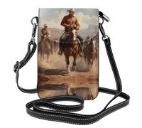 RRKDOY Bolso cruzado con imagen de Desert Horseback Riders, bolso para teléfono móvil, cartera pequeña para mujer, un regalo práctico adecuado para salir, hacer ejercicio y ir de compras