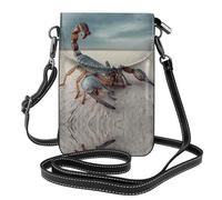 RRKDOY Bolso cruzado con imagen de escorpión del desierto, bolsa para teléfono móvil, cartera pequeña para mujer, un regalo práctico adecuado para salir, hacer ejercicio y ir de compras