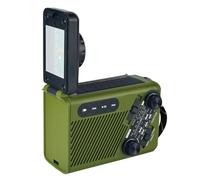 Rrlihjgu 16 X9.6 Cm Am FM Radios A Pilas 5 En 1,Radio De Manivela De Energía Solar,Cargador USB,Am/FM Con Lámpara Lectura, Linterna,SOS Portátil Supervivencia Para Viajes,Camping,Senderi(color Aleator