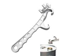 Rrlihjgu Abridor de tapa de cubo, herramienta de abridor de latas de pintura,Llave abrelatas industrial | Abridor de cubo de metal industrial, herramienta multifuncional de llave para tapa de cubo,