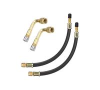 Rrlihjgu Alargador de válvula de neumático, adaptador portátil para conector, tubo de válvula de neumático de coche, para coche, camión, SUV, camioneta, remolque, moto, bicicleta, conductor, jinete