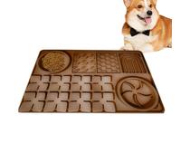 Rrlihjgu Alfombrilla para Comer Comida para Perros, Cuenco para lamer,Lamiendo la Estera para Comer Alimentos con alimentador Lento - Alfombrilla de alimentación de Silicona para distracción de