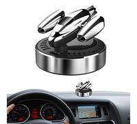 Rrlihjgu Ambientador Solar para Coche | Figuras Con Fragancia De Avión,Eliminador De Olores Giratorio Para Interior Y Coche Con Energía Solar