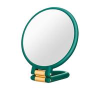 Rrlihjgu Aumento del Espejo de la Cara, Espejo de Maquillaje con Aumento - Espejo de Mesa de Doble Lado con Soporte,Herramienta de Maquillaje de precisión, Vidrio de Viaje de Aumento para el aderezo