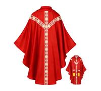 Rrlihjgu Bata de sacerdote para hombres, con cinta para ropa de iglesia católica, túnica religiosa y bata para la Santa , para hombre, cosplayer, bailes de máscaras, carnaval, escenario, sesión de