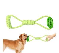 Rrlihjgu Bola con Juguete de Perro Cuerda, Bola de Cuerda de Juguete, Juguetes de Cuerda de Bola de Perro para Gran Raza, Diseño de Fuga de Alimentos String Distribuidor de Alimentos, Suministros a