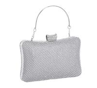 Rrlihjgu Bolso de mano con diamantes de imitación y purpurina | Bolsa de noche con cadena y asa para fiestas, bailes, banquetes, ceremonias, citas, eventos de compromiso