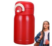 Rrlihjgu Botella de agua aislada | Tapa de salto estética | Botella de agua aislada al vacío Taza de acero inoxidable - Para estudiantes, niñas, adolescentes, adultos, escuela y camping