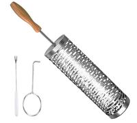 Rrlihjgu Cesta para Parrilla,Accesorios de Cocina de Acero Inoxidable con Mango Desmontable | Cesta para la Barbacoa,Para Hombres Padres y Papás Cumpleaños Cocina Camping Navidad Fiesta de Jardín