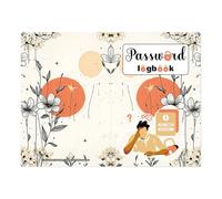 Rrlihjgu Cuaderno de Gestión Segura de Contraseñas | Libro de Registro de Sitios Web,Organizador para Iniciar sesión en Identificadores Web y Gestión Portátil Cuentas