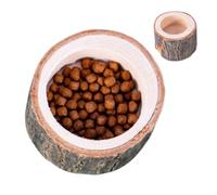 Rrlihjgu - Cuenco de comida para tortuga - Cuenco para comida de reptiles - Copa alimentaria de diseño grano madera para acuarios de interior Terrarios animales Cuencas de jardín Tortugas Geckos