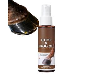 Rrlihjgu Cuidado de las pezuñas, 100 ml de líquido hidratante y fortalecedor - para el cuidado diario en el establo, pico, patio, carreras, entrenamiento - Cuidado durante todo el año para exteriores