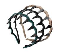 Rrlihjgu Diadema para el pelo vintage alta artificial, diadema antideslizante para boda y ceremonia, 3 piezas para el día, viaje, casa, oficina, playa, niñas, señoras