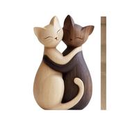 Rrlihjgu Esculturas de gato para decoración del hogar, diseño de animales 2D, de madera plana