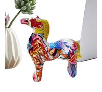 Rrlihjgu Estatua de Caballo - Figuras de Animales de Resina para Establo,Figurillas Coleccionables Coloridas de Decoración Equina - para Sala Dormitorio Oficina Hotel Restaurante Apartamento