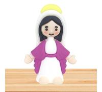 Rrlihjgu Estatua de la Virgen María,Estatua de la Virgen María pequeña, Figuras decorativas de Pascua, Escultura miniatura de la decoración de Pascua, estatuilla decorativa para la decoración interior