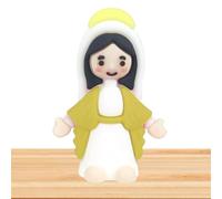 Rrlihjgu Estatua de María, Estatuilla de la Madre María,Estatua Religiosa para decoración del hogar - Adorno de Estatua de Escritorio para decoración del hogar, artesanías de Escultura en Miniatura,