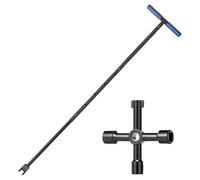 Rrlihjgu Herramienta Llave Para Cierre De Contador De Agua,Llave En Forma De T Para Válvula De Contador De Agua,Herramienta De Cierre Para Válvulas | Para Césped, Camping, Hogar, Jardín, Riego,