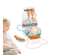 Rrlihjgu Juego de rol para hacer que aparezca, juego de juego para niños pequeños, juego de rol juguetes de vestir, caja de herramientas de ingeniero juguetes de disfraz de doctor para niños pequeños