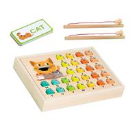 Rrlihjgu Juguetes De Pesca Magnética | Juguete Educativo De Madera con Letras para Pescar Y Deletrear,Juego Interactivo para Padres E Hijos De 3 4 5 Años, Aprendizaje En Casa O Preescolar