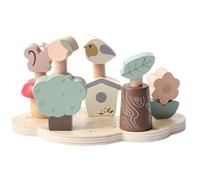 Rrlihjgu Juguetes educativos de madera, Juguetes educativos de madera para | Juguetes de refuerzo de aprendizaje y creatividad,Juguetes de reconocimiento de color STEM, Juguetes educativos de