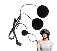 Rrlihjgu Micrófono para Casco de Motocicleta | de comunicación de Motocicleta Anti-Bruit de 10 Pines, Kit Impermeable antiruito para Bicicleta rutas de Senderismo con Accesorios de 10 Pines