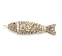 Rrlihjgu Náutica | Escultura de pescado de madera de 2 piezas con red de , decoración marítima para entrada, casa de lagos, tienda, baño, barcos, balcón, bar, hogar, sala de estar