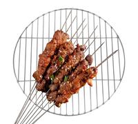 Rrlihjgu Parrilla de barbacoa portátil, parrilla de acero inoxidable para camping, jardín y picnic al aire libre con bandeja para hornear