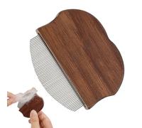 Rrlihjgu Peine para perros para reducción de pelo - Peine de madera para pelo de gato con mango | Elimina el pelo y los parásitos para gato mediano conejo caballo pequeño tamaño viaje