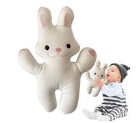 Rrlihjgu Peluche de conejo, peluche calmante para bebé | Doudou calin lavable lindo para bebé, niño guardería cumpleaños
