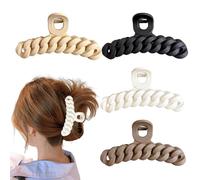 Rrlihjgu Pinzas para el pelo para niñas, pinzas para el pelo de resina trenzada, decoración multiusos, elegante horquilla para viajar, coleccionar, citas, vida diaria