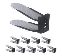 Rrlihjgu - Ranuras para zapatos de armario, ranuras para apilador de zapatos para ahorrar espacio - Soporte para armario, organizador de pilas poco espacio, zapatillas de doble puente