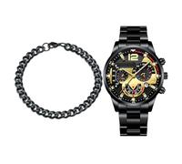 Rrlihjgu Relojes de Fantasía para Hombres, Hombres Business Watch,Reloj Elegante | Calendario de ., Negro, Se référer au descriptif, Consulte la descripción