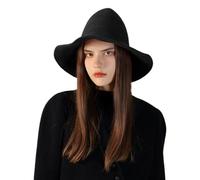 Rrlihjgu Sombrero De Bruja Para Traje - Sombrero De Bruja De Punto Ancho Para Halloween | Accesorios De Cosplay Respirables Para Cabeza Para Damas Y Adultos Fiesta Mascarada Rendimiento